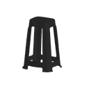 چهار پایه حصیری پله دار بلند پولاد 751