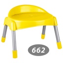 چهار پایه پشتی دار پایه فلزی کوتاه ناصر 662