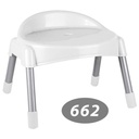 چهار پایه پشتی دار پایه فلزی کوتاه ناصر 662