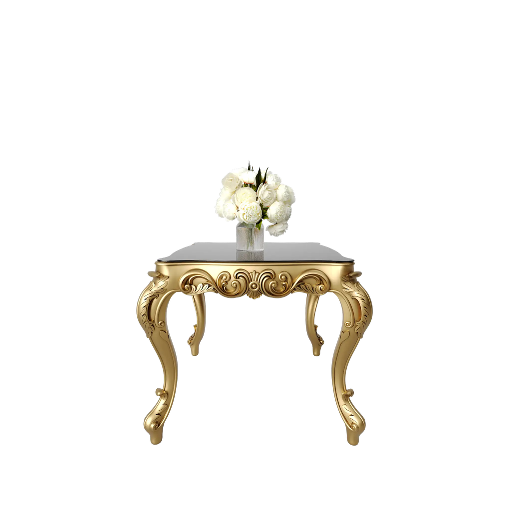 میز غذاخوری مربع روبینا صفحه شیشه چاپی 8 میل