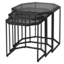 میز عسلی هشت ضلعی فلزی سه پارچه(حذف شود)