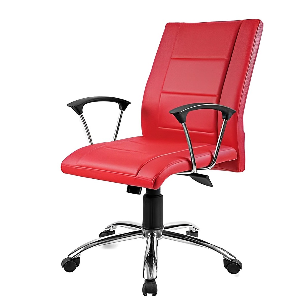 صندلی کارشناسی K 700 (آبکاری کروم, چرم مشکی)