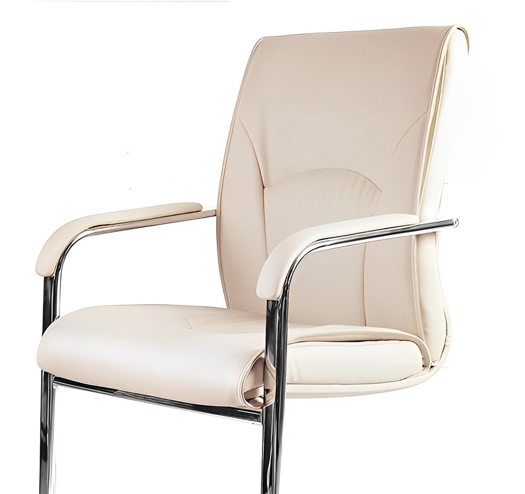 صندلی کنفرانسی C 905 (آبکاری کروم, چرم مشکی)