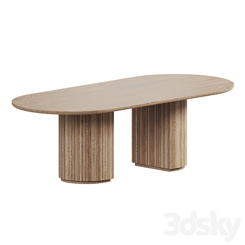 میز پیانو پایه چوبی گرد 6 نفره