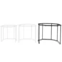 میز عسلی هشت ضلعی فلزی (بزرگ 52)