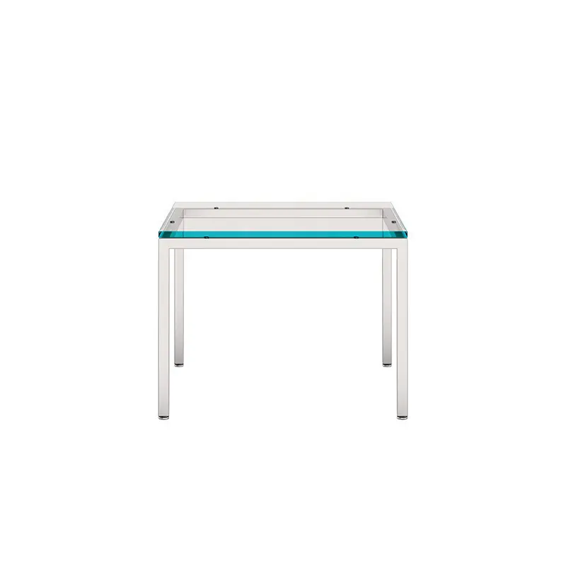 میز جلو مبلی فلورانس مربع 60 فلزی شیشه 5019MG