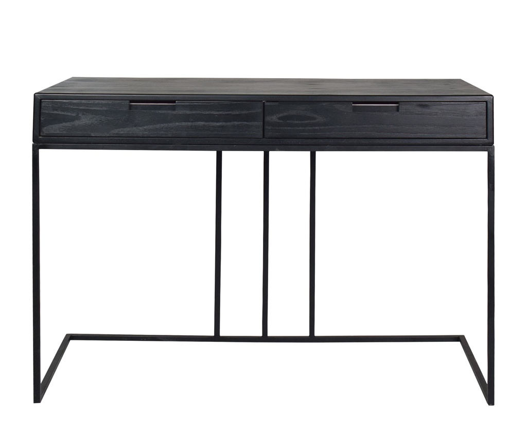 میز تحریر باکس 115 پایه پروفیلی روکش بلوط