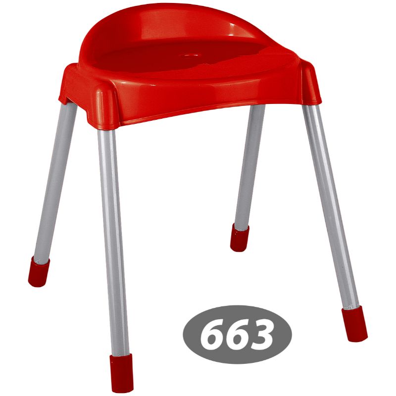 چهار پایه پشتی دار پایه فلزی متوسط ناصر 663