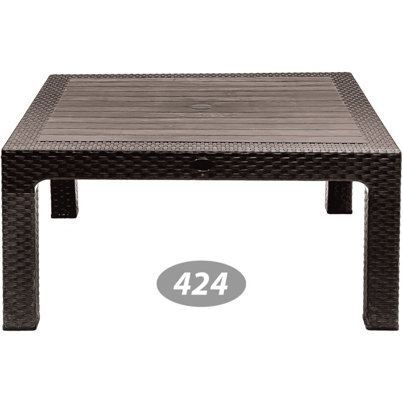 میز جلو مبلی  حصیری مربع 424