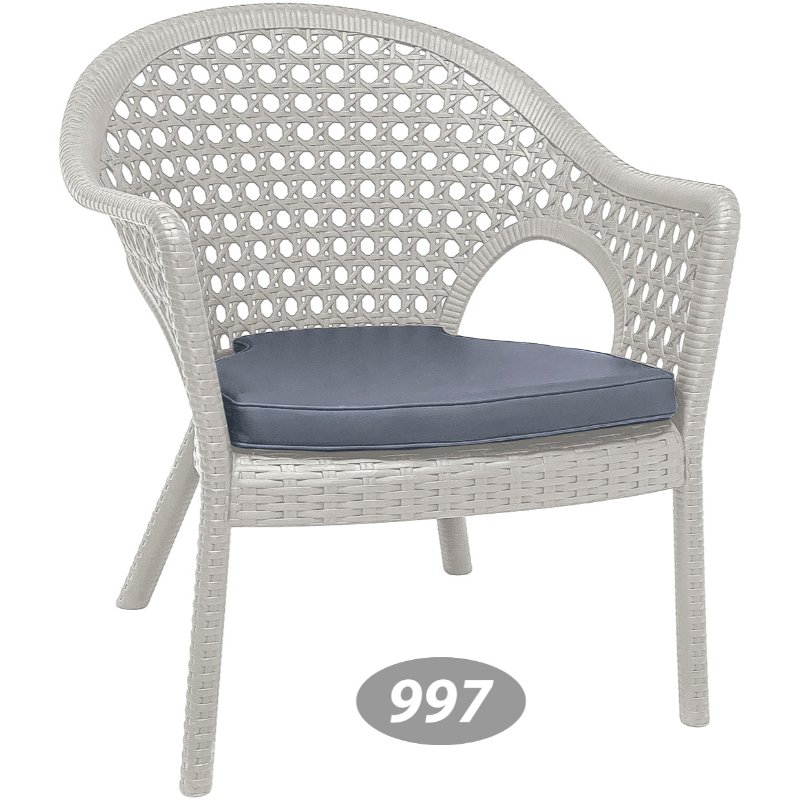 صندلی دسته دار حصیری پایه کوتاه 997