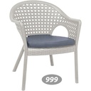 صندلی دسته دار حصیری پایه بلند 999