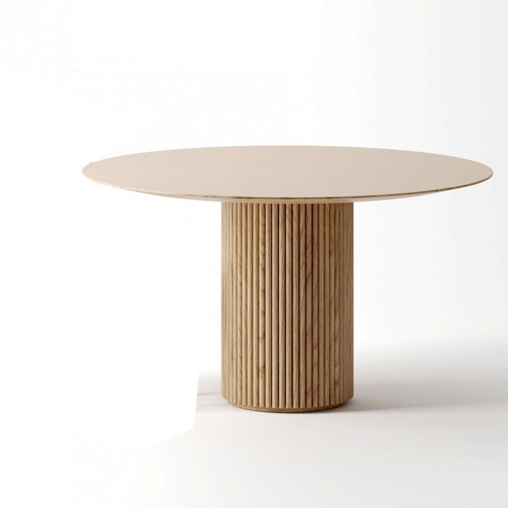 میز غذاخوری پیانو گرد 4 نفره