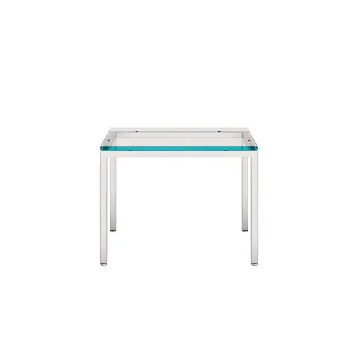 میز جلو مبلی فلورانس مربع 60 فلزی شیشه 5019MG