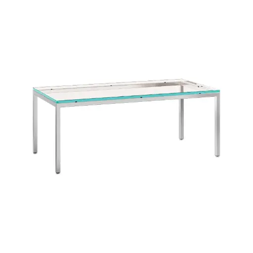 میز جلو مبلی فلورانس مستطیل 57.5*115 فلزی شیشه 5020MG