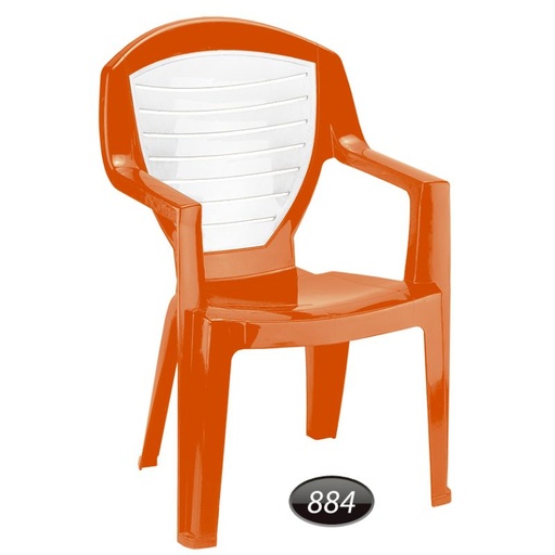 صندلی دسته دار دو رنگ 884