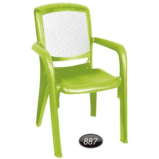 صندلی دسته دار دو رنگ 887