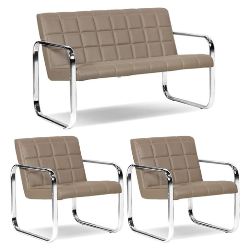 نیم ست مبل 722 ELIT فریم آبکاری کروم